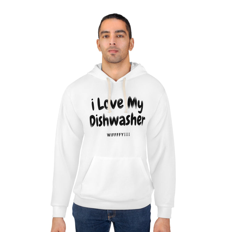 Unisex Pullover Hoodie (AOP) for cool couples - sarcastic hoodie -surp