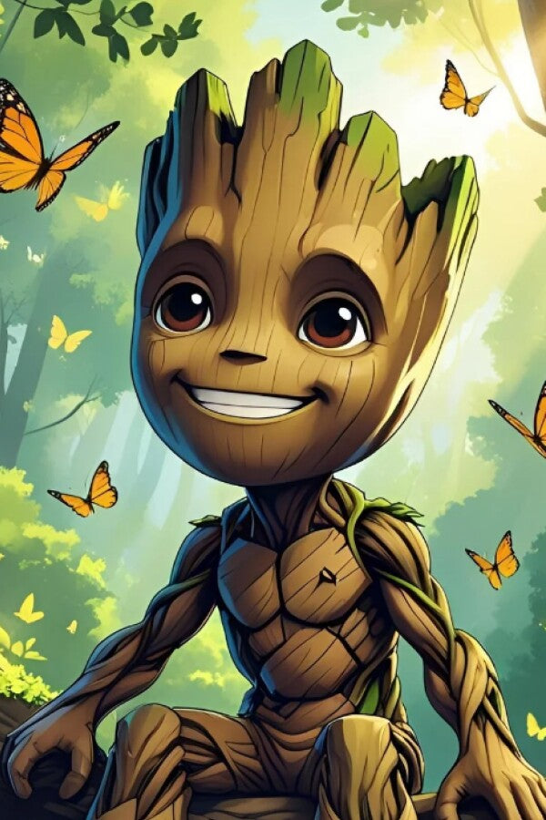 Metal Print Groot