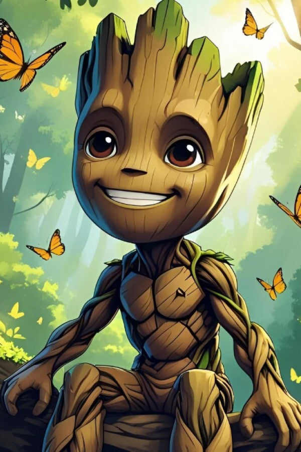 Metal Print Groot