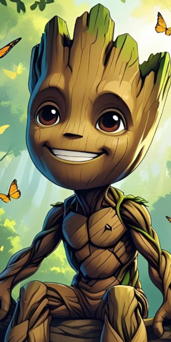 Metal Print Groot