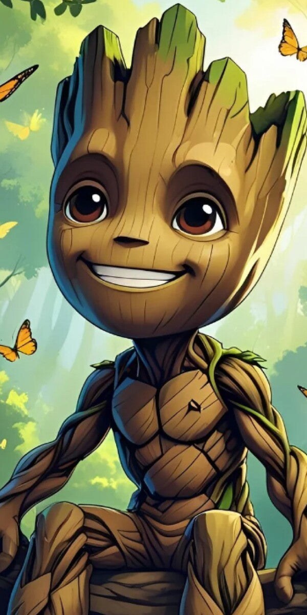 Metal Print Groot