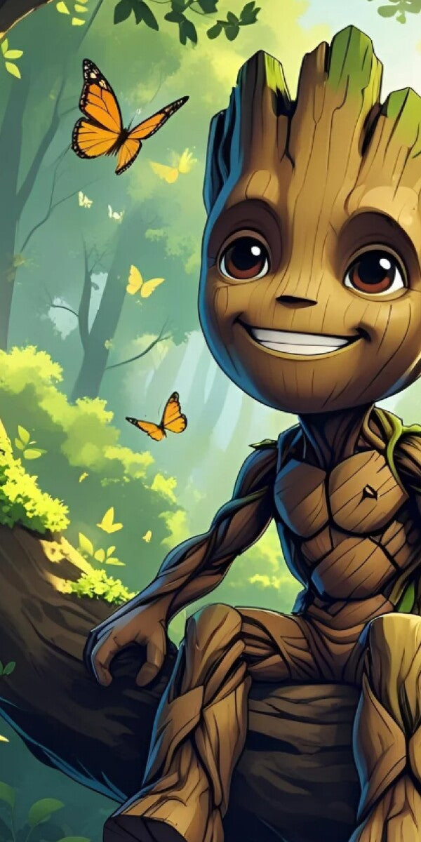 Metal Print Groot