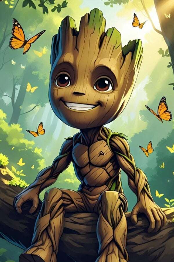 Metal Print Groot