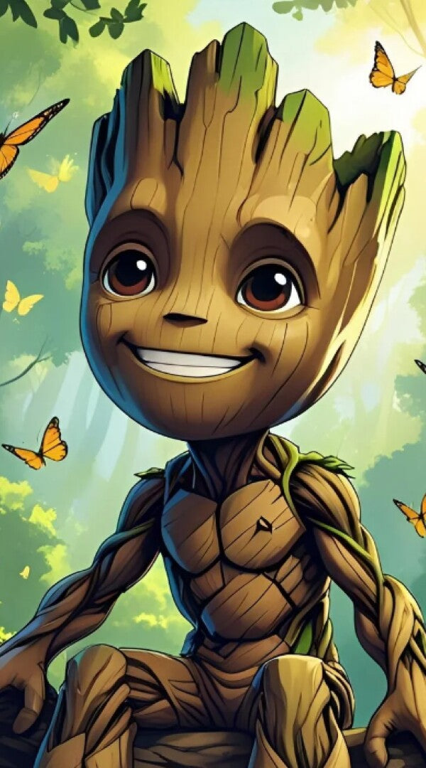 Metal Print Groot