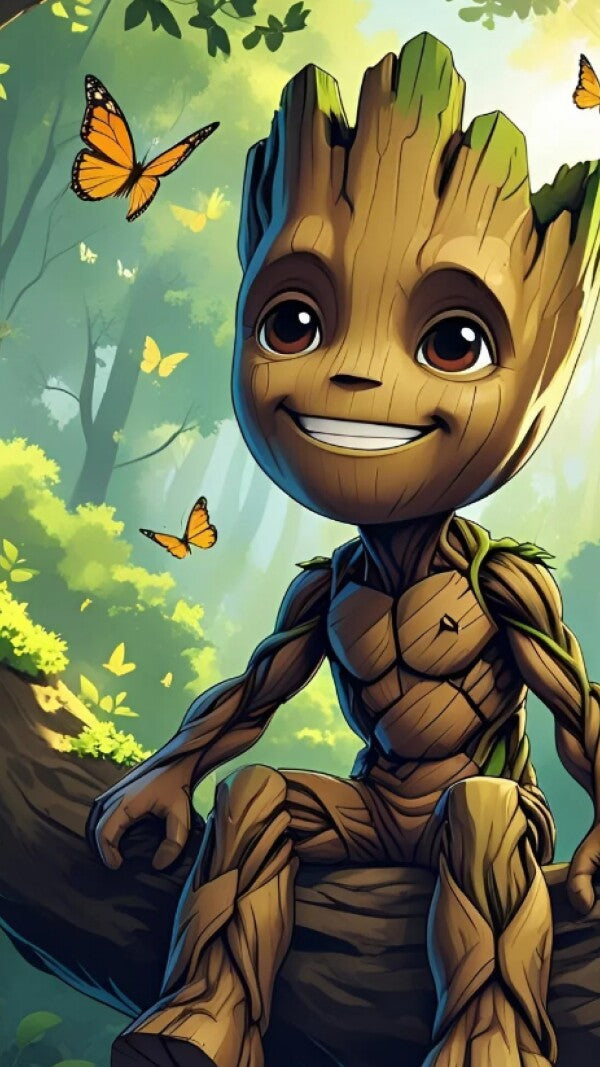 Metal Print Groot