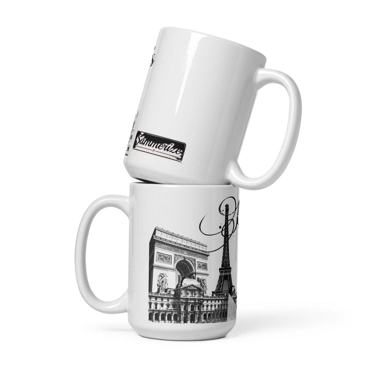 White Glossy Mug – Durable Ceramic Cup for Hot & Cold Drinks, Dishwasher