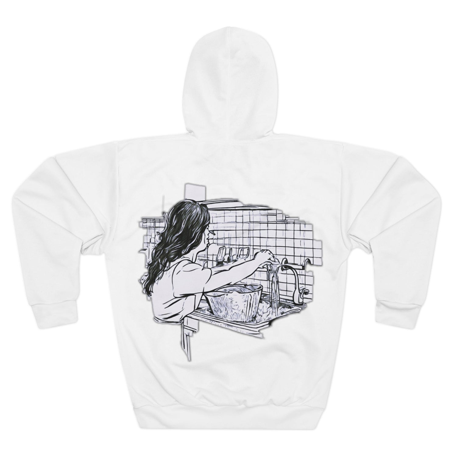 Unisex Pullover Hoodie (AOP) for cool couples - sarcastic hoodie -surp