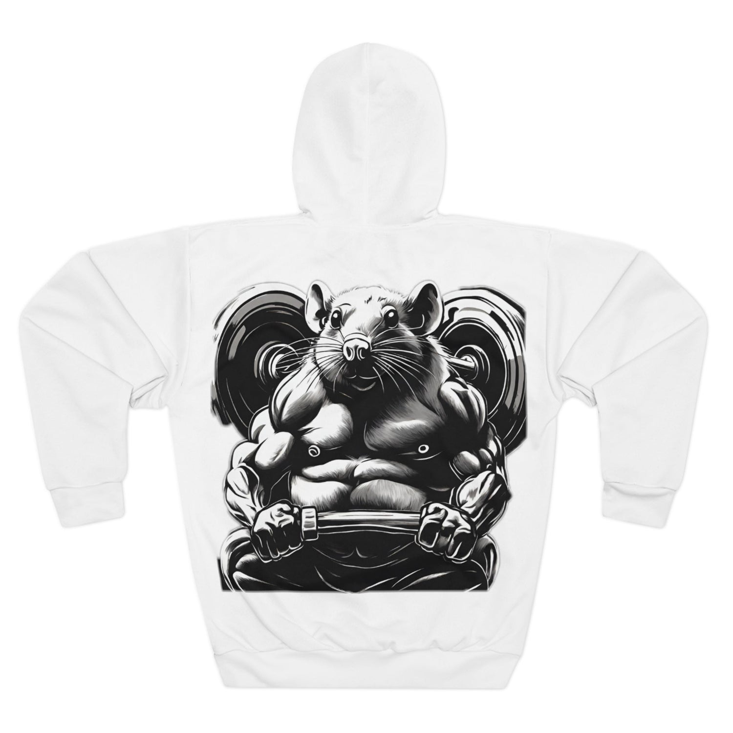 Unisex Pullover Hoodie (AOP) Gym Bro Hoodie - Gym rat Hoodie - all siz