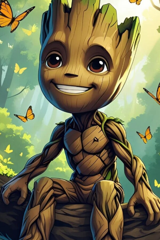 Metal Print Groot