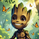 Metal Print Groot