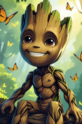 Metal Print Groot
