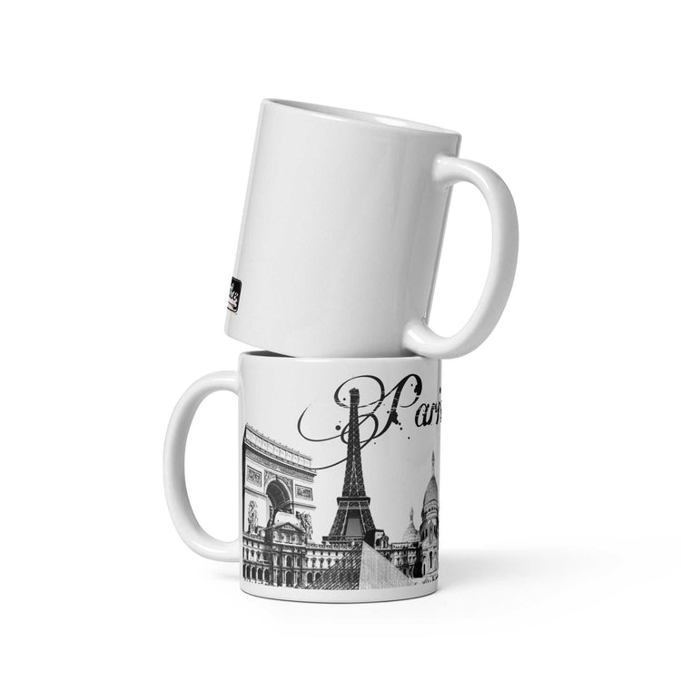 White Glossy Mug – Durable Ceramic Cup for Hot & Cold Drinks, Dishwasher