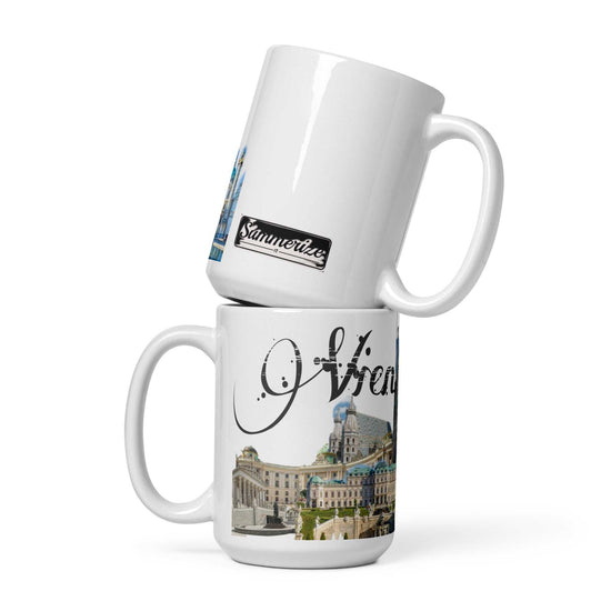White Glossy Mug – Durable Ceramic Cup for Hot & Cold Drinks, Dishwasher