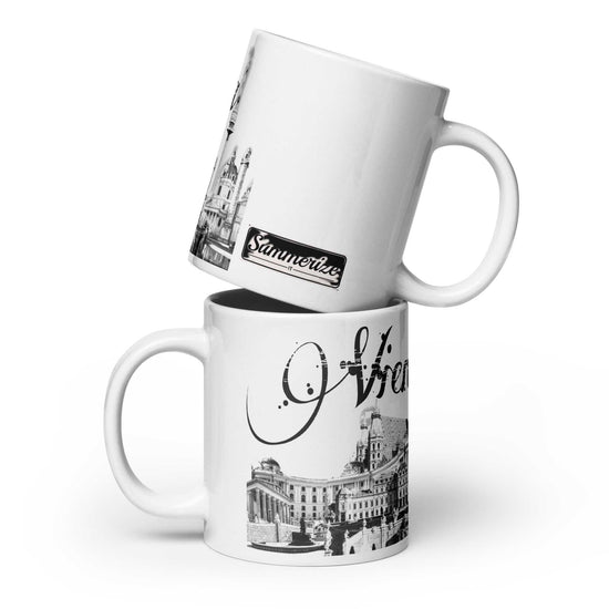 White Glossy Mug – Durable Ceramic Cup for Hot & Cold Drinks, Dishwasher